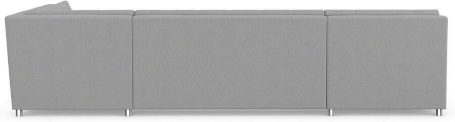 DOMO collection Zithoek Treviso inclusief sierkussen moderne stiksels XXL: B D H: 364 201 83 cm naar keuze met slaapfunctie in vele soorten bekleding ook in cord u-model - Foto 6