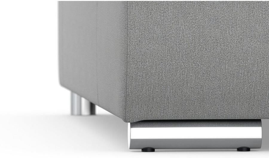 DOMO collection Zithoek Treviso inclusief sierkussen moderne stiksels XXL: B D H: 364 201 83 cm naar keuze met slaapfunctie in vele soorten bekleding ook in cord u-model