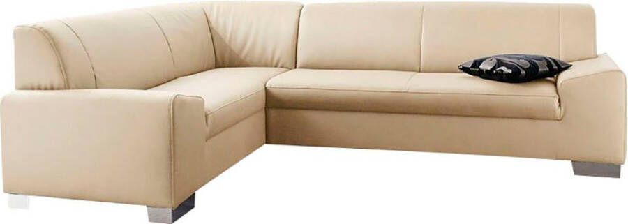 DOMO collection Hoekbank Alisson tijdloos ontwerp platte armleuningen L-vorm - Foto 2