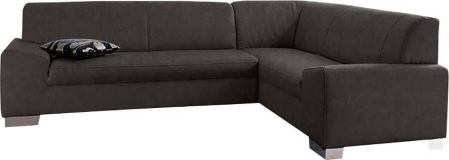 DOMO collection Hoekbank Alisson tijdloos ontwerp platte armleuningen L-vorm - Foto 3
