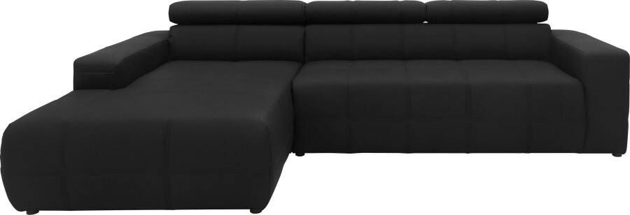 DOMO collection Hoekbank Brandon B D H: 289 177 80 cm keuze met zitdiepteverstelling L-vorm - Foto 5