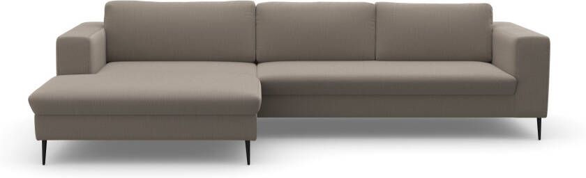 DOMO collection Hoekbank Modica tijdloos en elegant L-vorm moderne uitstraling met ruime recamière ook in cord - Foto 8