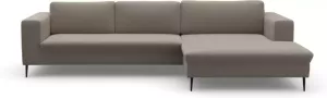 DOMO collection Hoekbank Modica moderne look met royale récamier vrij plaatsbaar