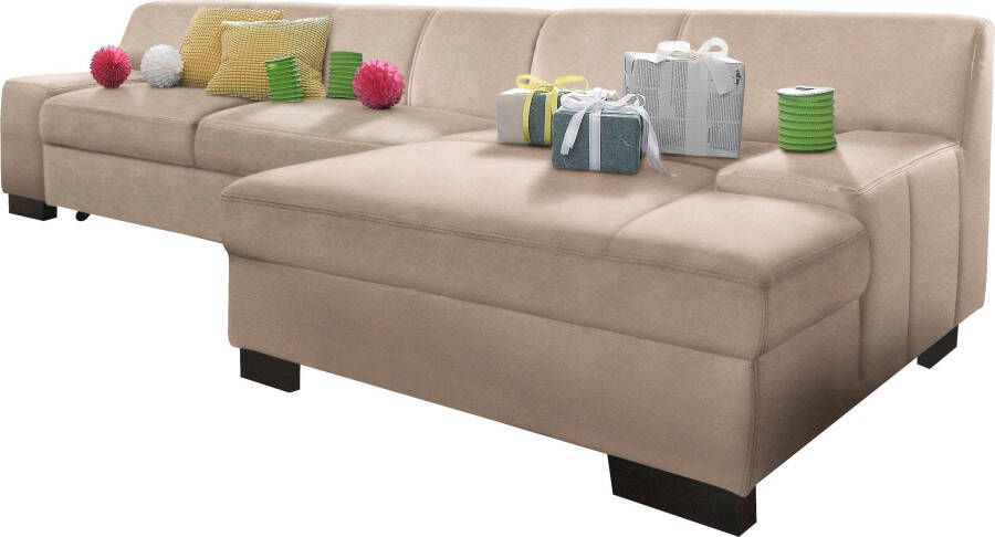 DOMO collection Hoekbank Norma elegant en modern met platte armleuningen L-vorm - Foto 5