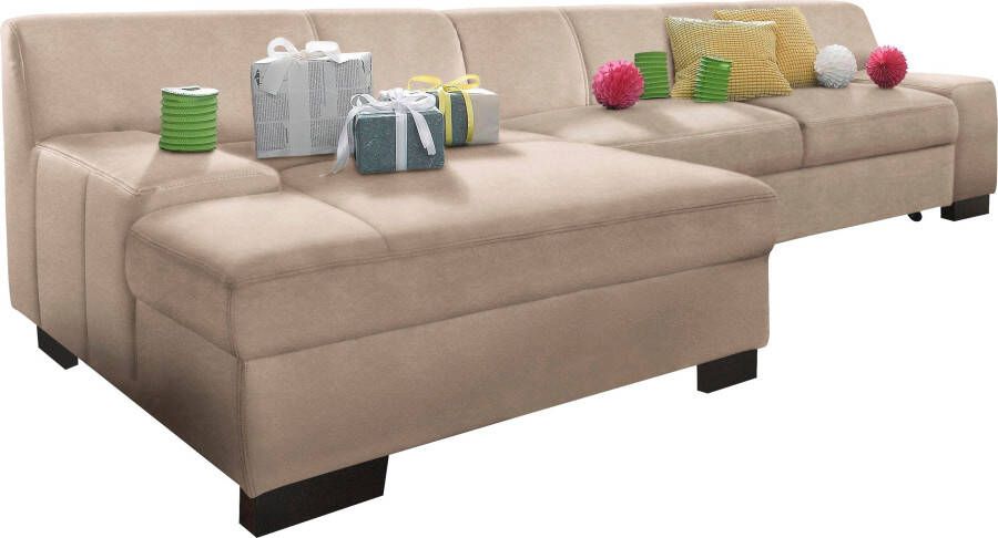 DOMO collection Hoekbank Norma elegant en modern met platte armleuningen L-vorm - Foto 4