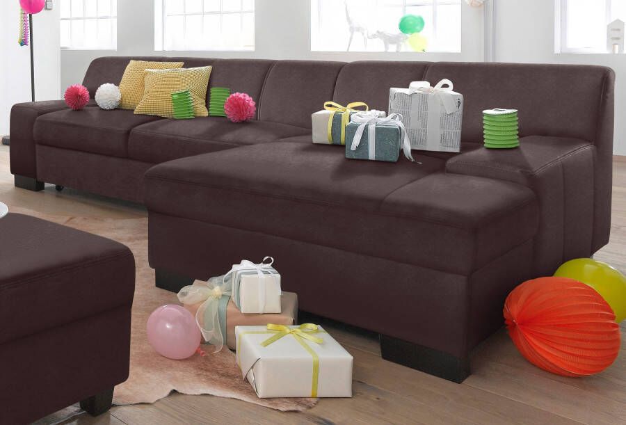 DOMO collection Hoekbank Norma elegant en modern met platte armleuningen L-vorm - Foto 5
