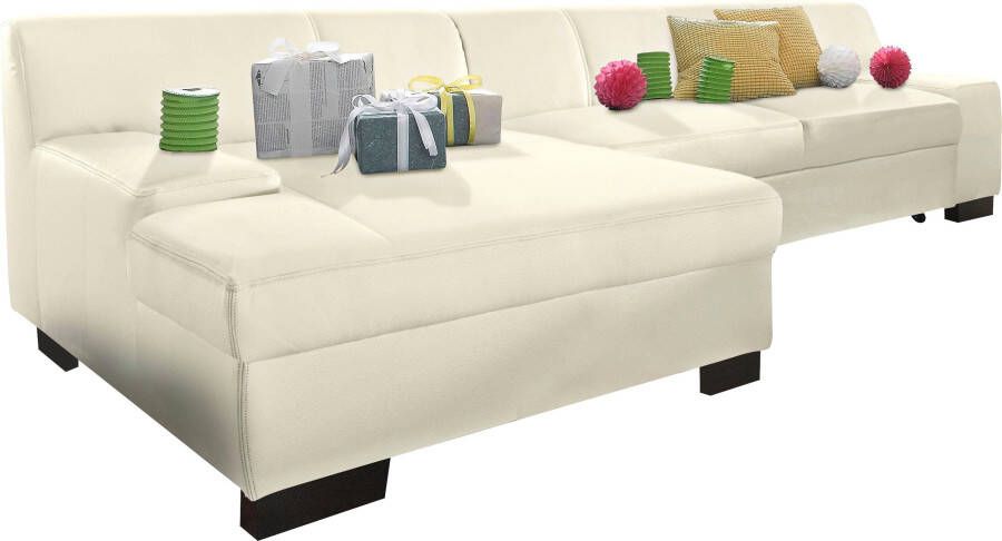 DOMO collection Hoekbank Norma elegant en modern met platte armleuningen L-vorm - Foto 4
