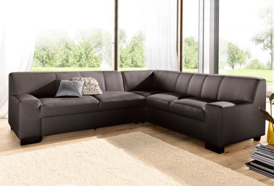 DOMO collection Hoekbank Norma Top elegant en modern platte armleuningen L-vorm - Foto 3