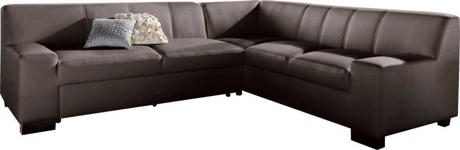 DOMO collection Hoekbank Norma Top elegant en modern platte armleuningen L-vorm - Foto 6