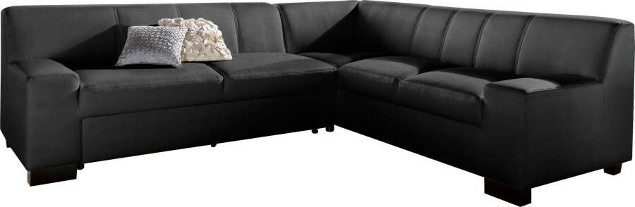 DOMO collection Hoekbank Norma Top elegant en modern platte armleuningen L-vorm