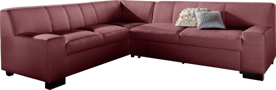 DOMO collection Hoekbank Norma Top elegant en modern platte armleuningen L-vorm