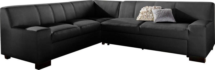 DOMO collection Hoekbank Norma Top elegant en modern platte armleuningen L-vorm