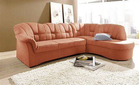 DOMO collection Hoekbank Papenburg tijdloze rugsteppingen elegante armleuning L-vorm