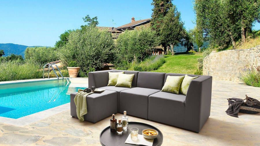 DOMO collection Loungebank Aurinko voor terras tuin en balkon Speciaal voor outdoor weerbestendig incl. beschermhoes - Foto 4