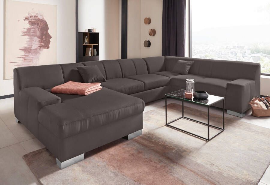 DOMO collection Zithoek Bero U-vorm stevig zitcomfort optioneel met bedfunctie - Foto 4