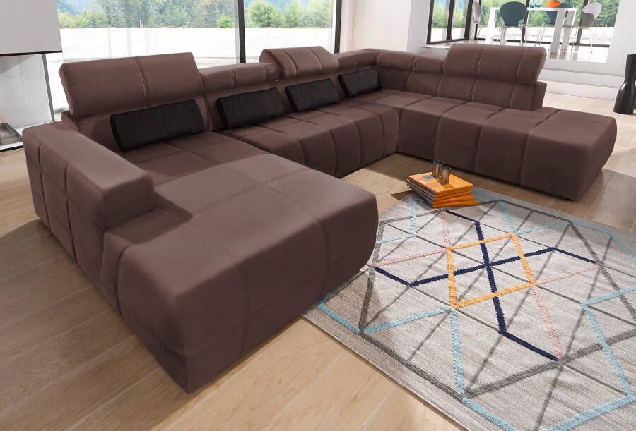 DOMO collection Zithoek Brandon keuze met zitdiepteverstelling inclusief lendensteun met hoofdsteunverstelling optionele zitdiepteverstelling u-vorm - Foto 3