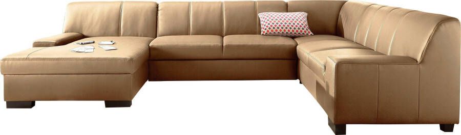 DOMO collection Zithoek Norma met kunstleer of leren bekleding veel ruimte tijdloos & elegant - Foto 3