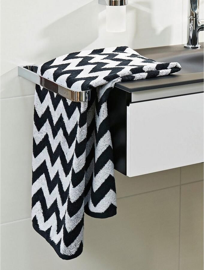 Done. Douchelaken DAILY SHAPES ZICKZACK Jacquardweefsel modern motief (1 stuk)