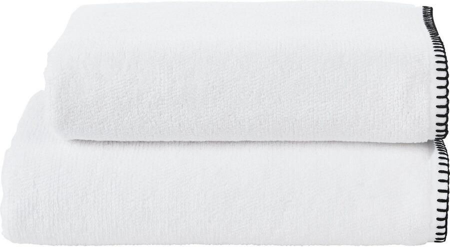 Done. Douchelaken Deluxe Prime Unikleuren hotelkwaliteit van hoogwaardige gedraaide badstof met siernaad (1 stuk) - Foto 2