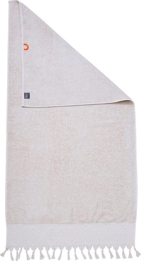 Done. Douchelaken Provence BOHÉME Unikleurig boho-stijl met opvallende rand & franje (1 stuk) - Foto 2