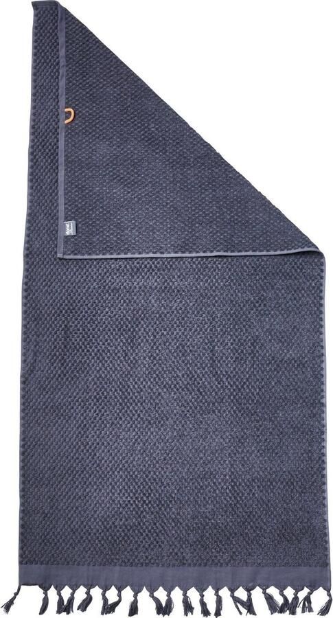 Done. Douchelaken Provence HONEYCOMB Unikleurig in honingraten-look met franje (1 stuk) - Foto 2