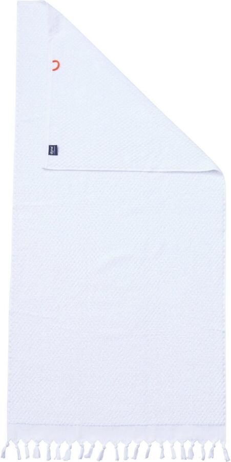 Done. Douchelaken Provence HONEYCOMB Unikleurig in honingraten-look met franje (1 stuk) - Foto 2