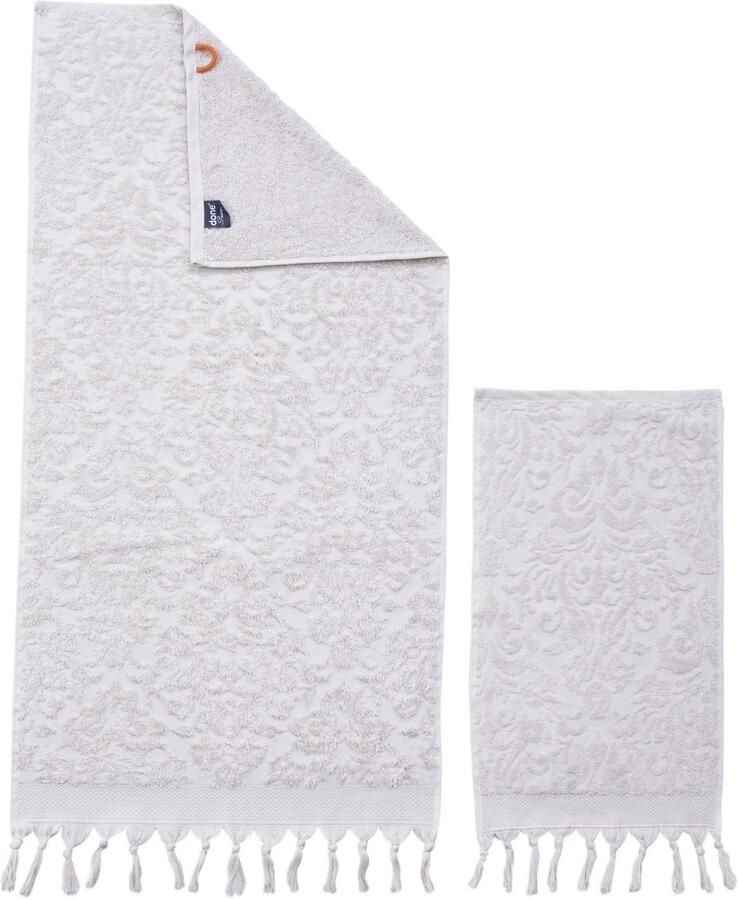 Done. Handdoekenset Provence ornamenten 2 gastendoeken (30x50 cm) 2 handdoeken (50x100 cm) (set 4 stuks)