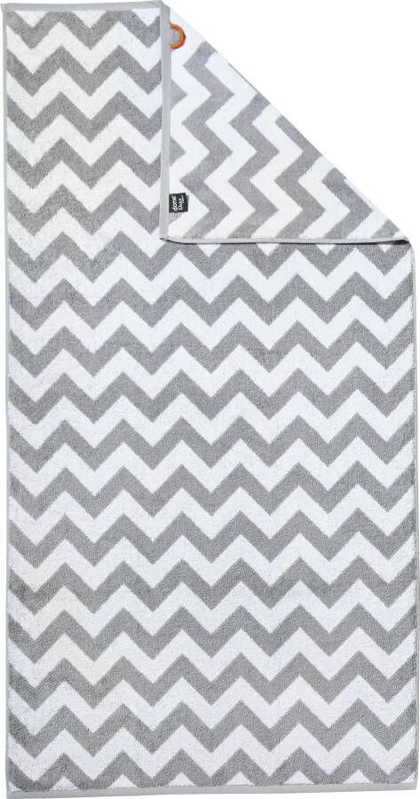 Done. Douchelaken DAILY SHAPES ZICKZACK Jacquardweefsel modern motief (1 stuk)