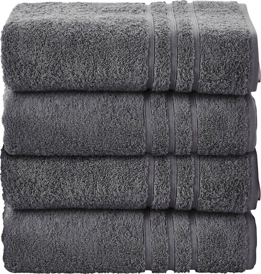 Done. Handdoekenset Daily uni Unikleurig absorberende walk-badstof (set 4 stuks) - Foto 3