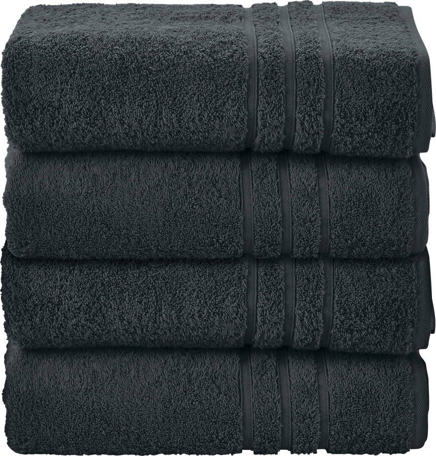 Done. Handdoekenset Daily uni Unikleurig absorberende walk-badstof (set 4 stuks) - Foto 3