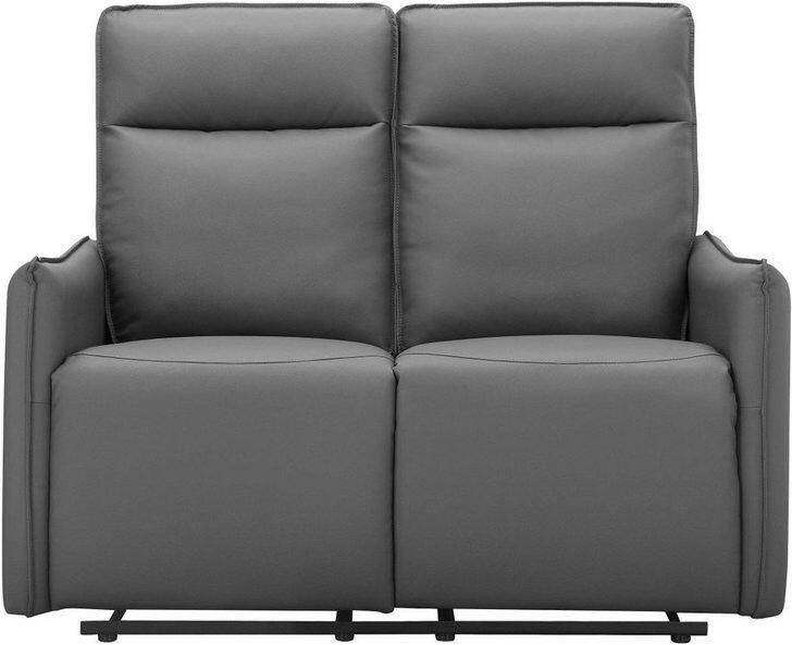 Notio Living Lugo 2Zits bank met handmatige relaxfunctie in PU grijs (120 x 127 x 86 cm) - Foto 8