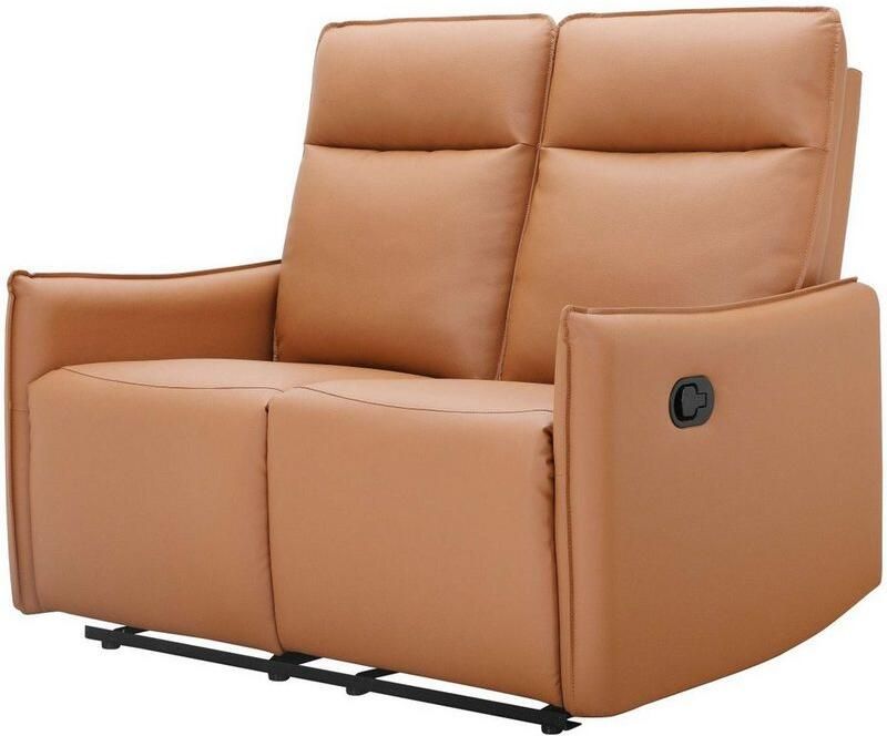 Notio Living Lugo 2Zits bank met handmatige functie in PU cognac kleur (120 x 127 x 86 cm) - Foto 3