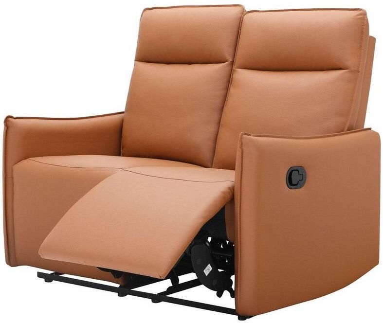 Notio Living Lugo 2Zits bank met handmatige functie in PU cognac kleur (120 x 127 x 86 cm) - Foto 5