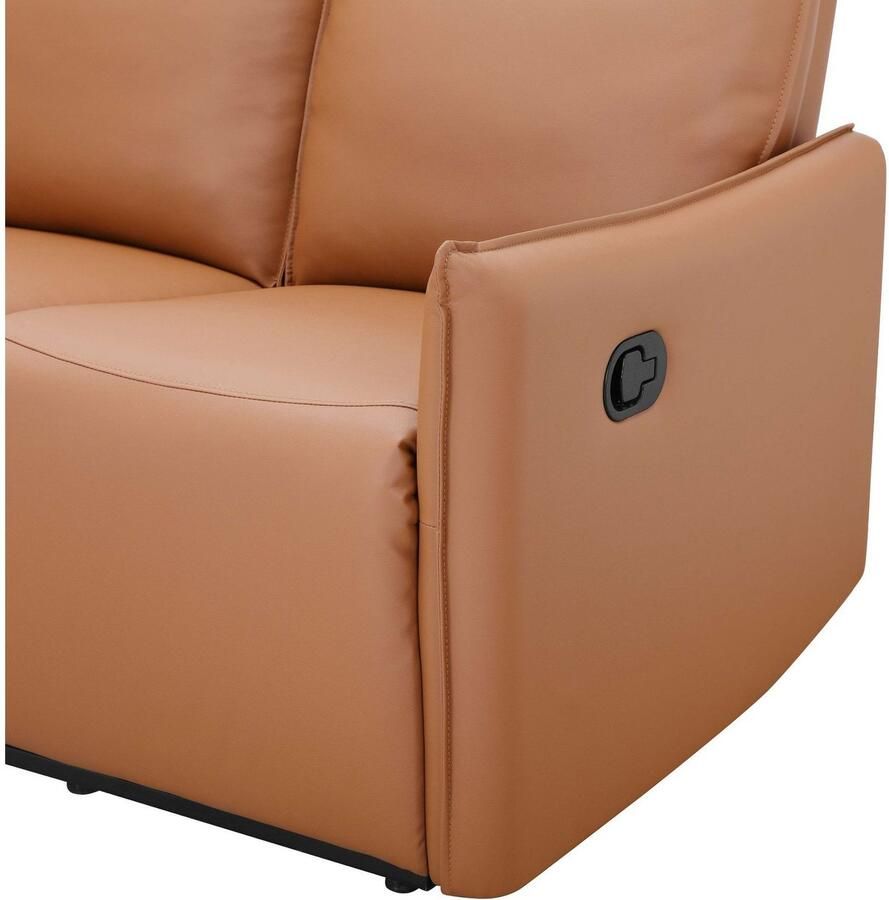 Dorel Home 3-zitsbank Lugo bioscoopbank met relaxfunctie in kunstleer en geweven stof