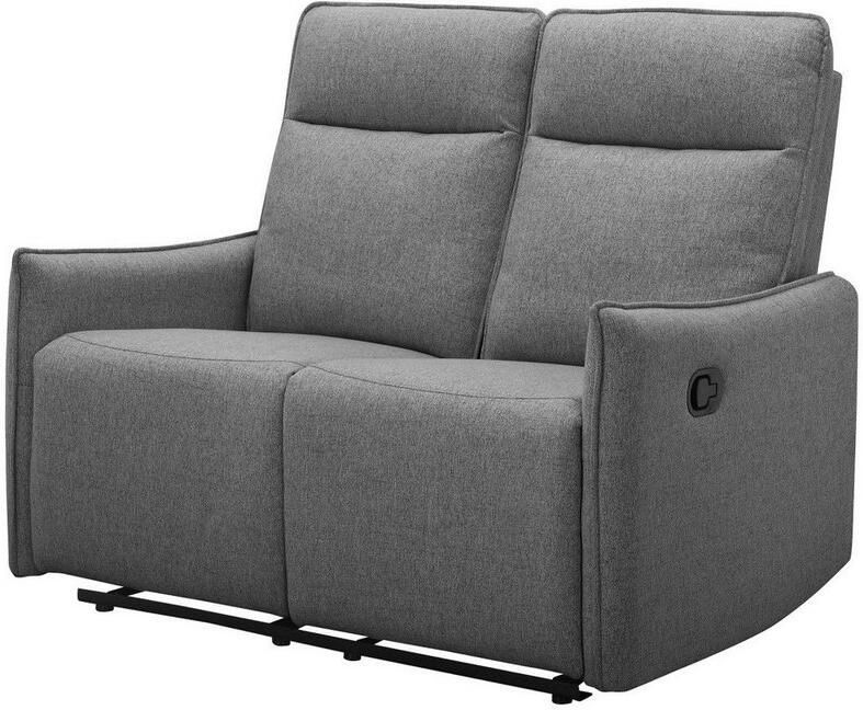 Notio Living Lugo 2Zits bank met handmatige functie in stof antraciet (120 x 127 x 86 cm) - Foto 6