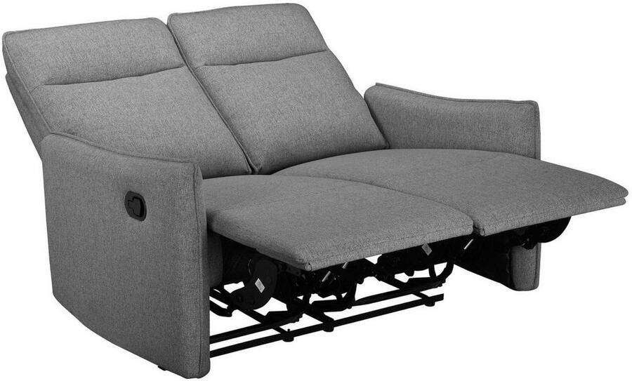 Notio Living Lugo 2Zits bank met handmatige functie in stof antraciet (120 x 127 x 86 cm) - Foto 7
