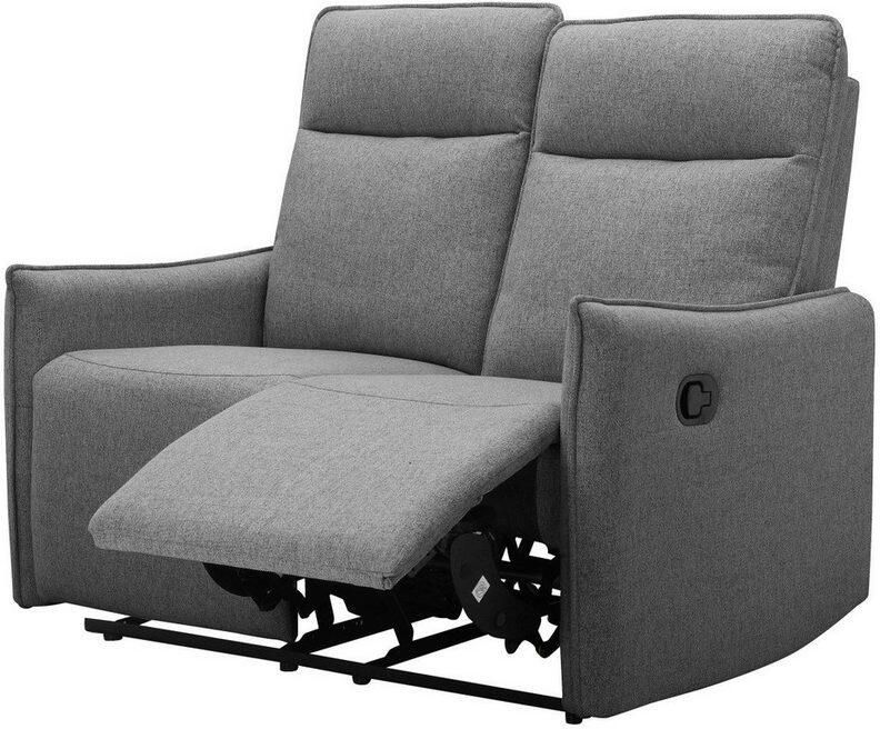 Notio Living Lugo 2Zits bank met handmatige functie in stof antraciet (120 x 127 x 86 cm) - Foto 5