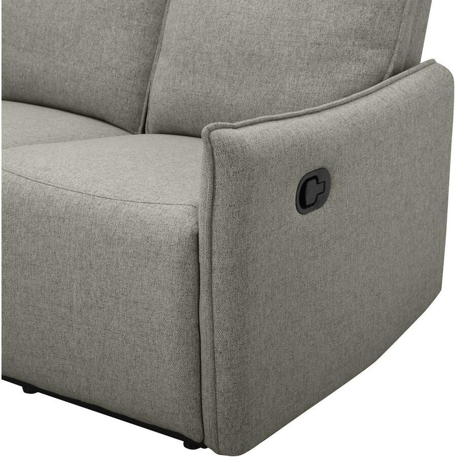 Dorel Home 3-zitsbank Lugo bioscoopbank met relaxfunctie in kunstleer en geweven stof