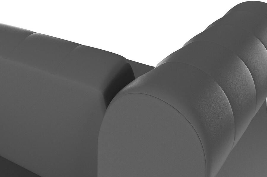 Dorel Home 3-zitsbank Felix slaapbank 236 cm(ligoppervlak 108 x 190 cm) rugleuning 3-voudig verstelbaar velours kunstleer luxe vintage microvezel - Foto 2