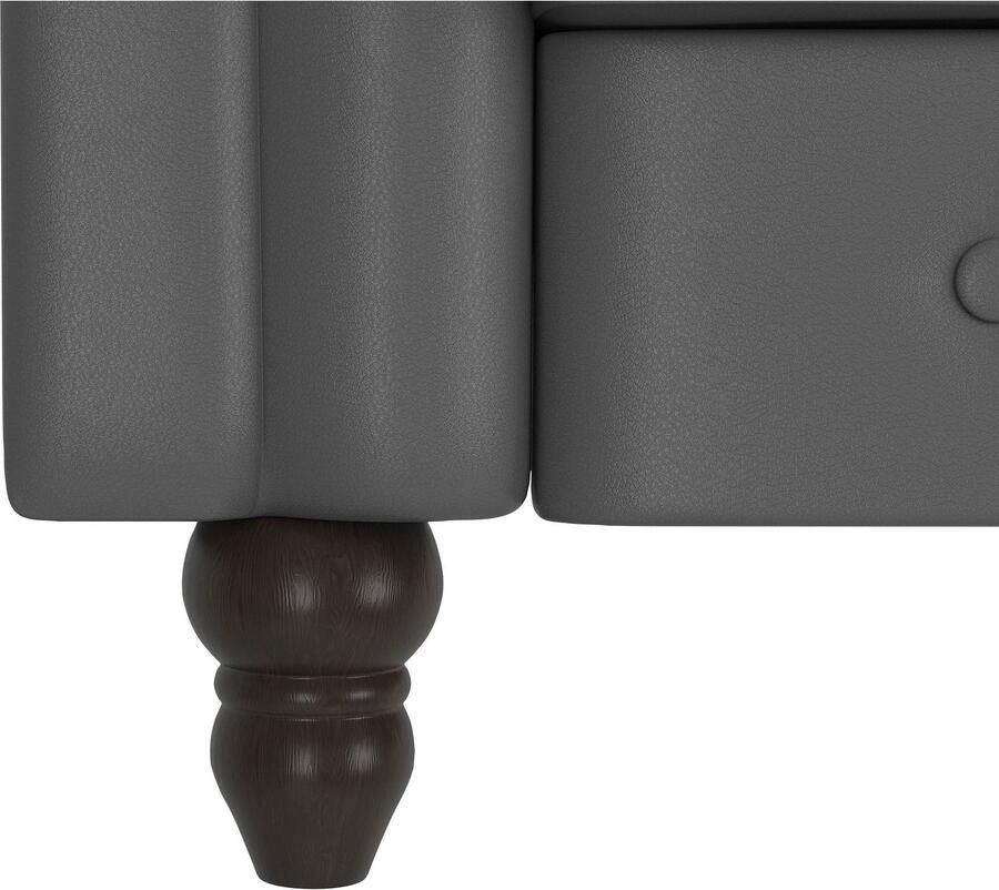 Dorel Home 3-zitsbank Felix slaapbank 236 cm(ligoppervlak 108 x 190 cm) rugleuning 3-voudig verstelbaar velours kunstleer luxe vintage microvezel