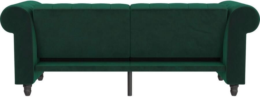 Dorel Home 3-zitsbank Felix slaapbank 236 cm(ligoppervlak 108 x 190 cm) rugleuning 3-voudig verstelbaar velours kunstleer luxe vintage microvezel - Foto 9