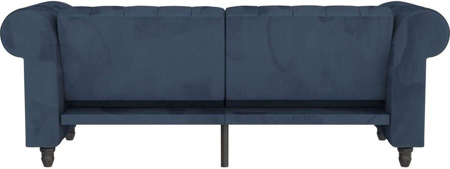 Dorel Home 3-zitsbank Felix slaapbank 236 cm(ligoppervlak 108 x 190 cm) rugleuning 3-voudig verstelbaar velours kunstleer luxe vintage microvezel - Foto 11