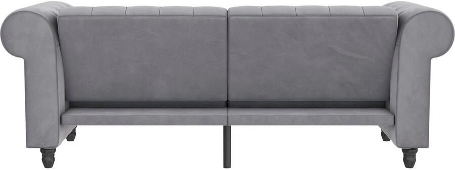 Dorel Home 3-zitsbank Felix slaapbank 236 cm(ligoppervlak 108 x 190 cm) rugleuning 3-voudig verstelbaar velours kunstleer luxe vintage microvezel - Foto 11
