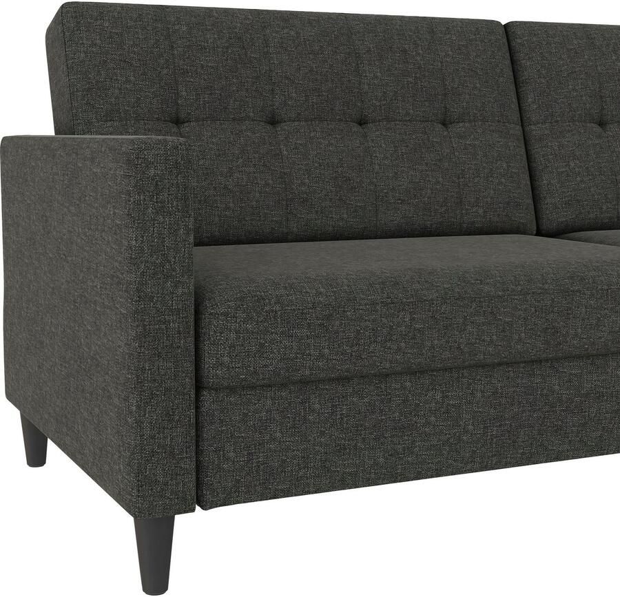 Dorel Home 3-zitsbank Hartford II Slaapfunctie rugleuning 2-delig 3-voudig verstelbaar zithoogte 43 cm - Foto 5