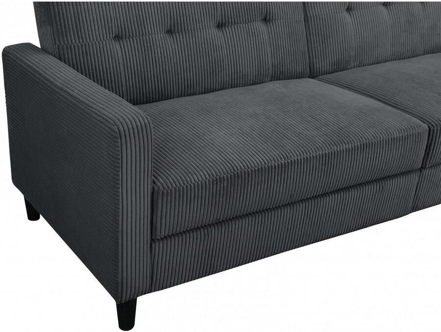 Dorel Home 3-zitsbank Hartford II Slaapfunctie rugleuning 2-delig 3-voudig verstelbaar zithoogte 43 cm