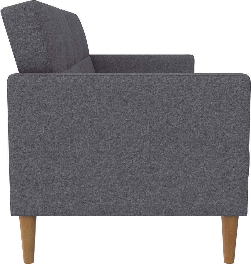 Notio Living Loft24 Lilly Slaapbank 3 zits in linnen look lichtgrijs (82 x 207 x 82 cm) - Foto 6