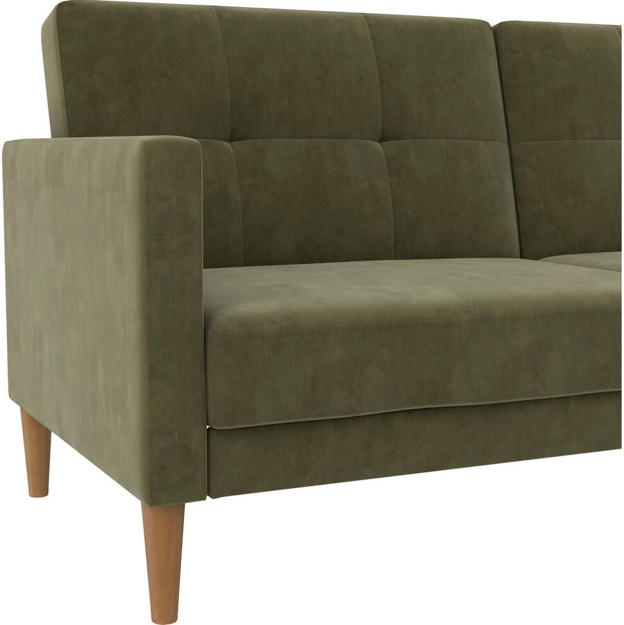Dorel Home 3-zitsbank Lilly Bedfunctie rugleuning 3-voudig verstelbaar zithoogte 43 cm - Foto 3