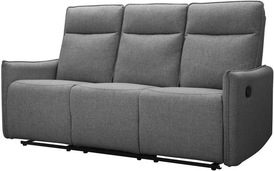 Dorel Home 3-zitsbank Lugo bioscoopbank met relaxfunctie in kunstleer en geweven stof - Foto 3