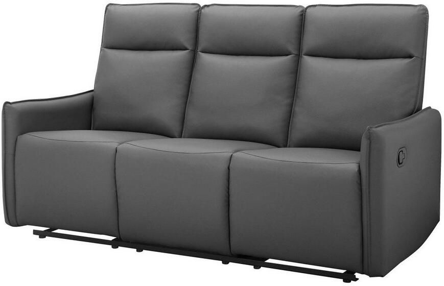 Dorel Home 3-zitsbank Lugo bioscoopbank met relaxfunctie in kunstleer en geweven stof - Foto 3