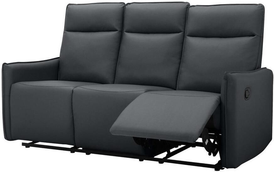 Dorel Home 3-zitsbank Lugo bioscoopbank met relaxfunctie in kunstleer en geweven stof - Foto 3